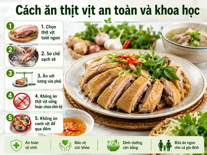 thac-mac-thit-vit-ky-voi-rau-gi